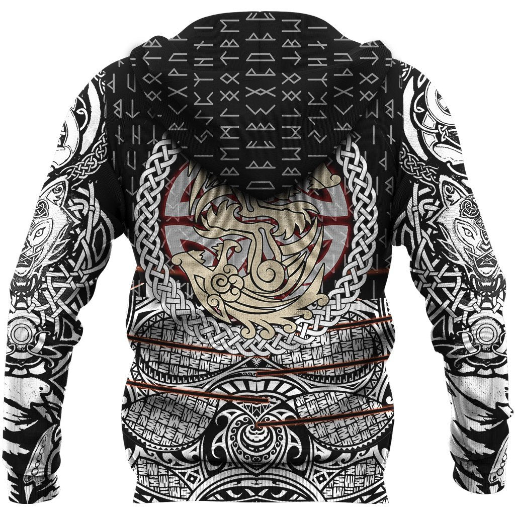 Fenrir Vikings Tattoo Style 3D Style