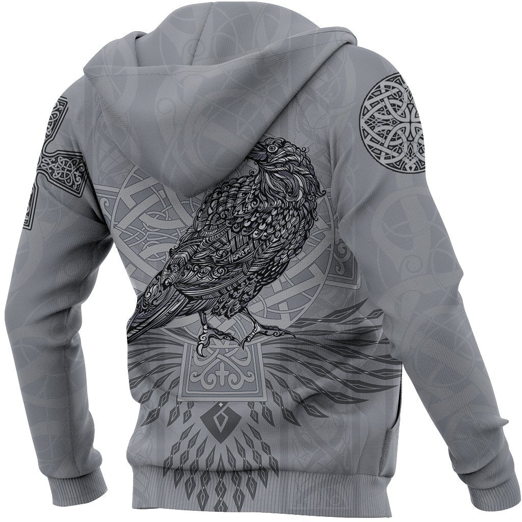 Odin's Celtic Raven - Scandinavian Tattoo Style