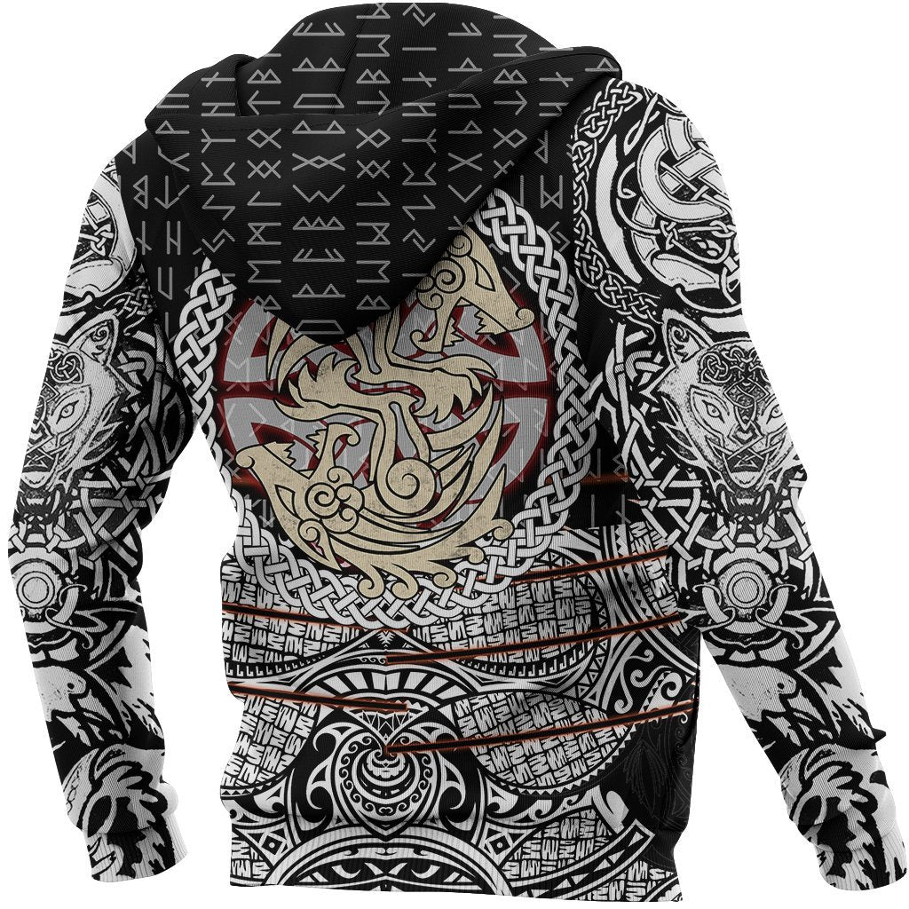 Fenrir Vikings Tattoo Style 3D Style