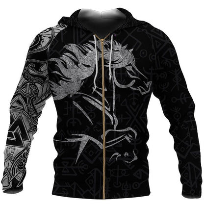 Icelandic Horse Hoodie Viking Style - Amaze Style™-Apparel