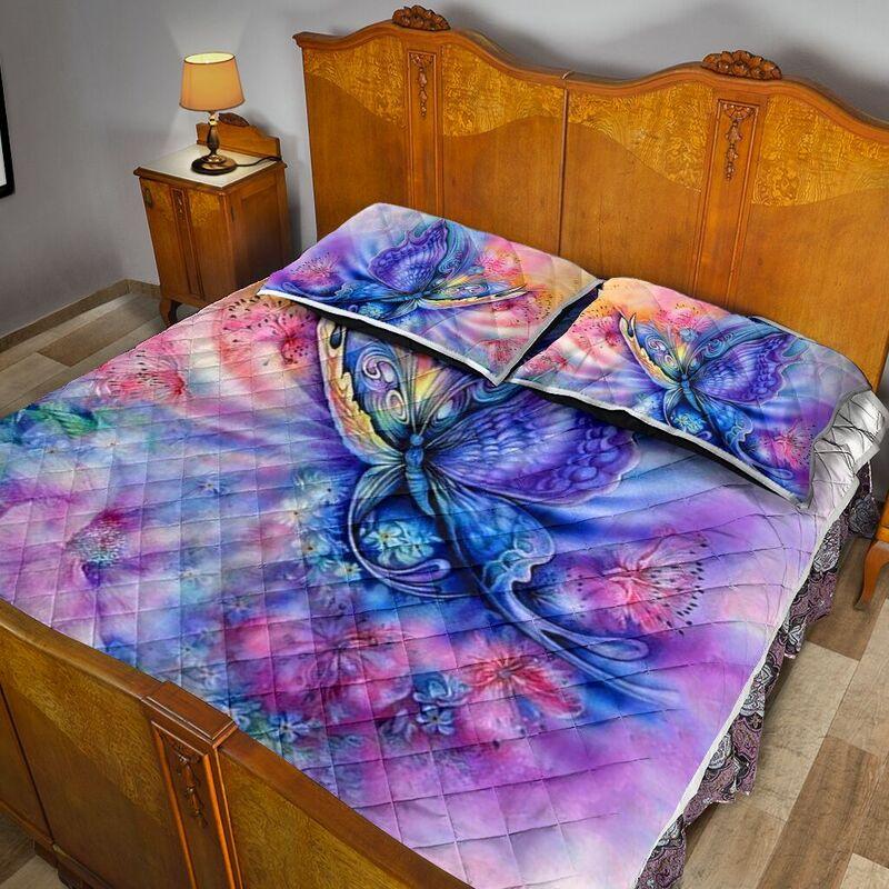 BUTTERFLY PAINTING - QUILT BED SET HP29052001
