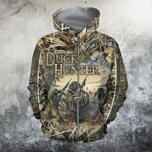 3D All Over Printed Duck Hunter Hoodie - Amaze Style™-Apparel