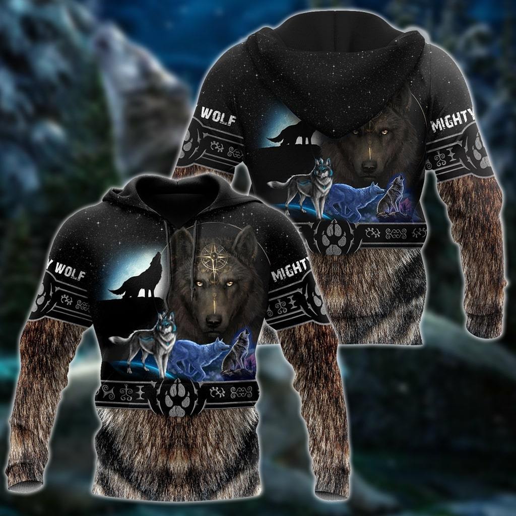 Premium 3D Printed Viking Mighty Wolf Shirts MEI