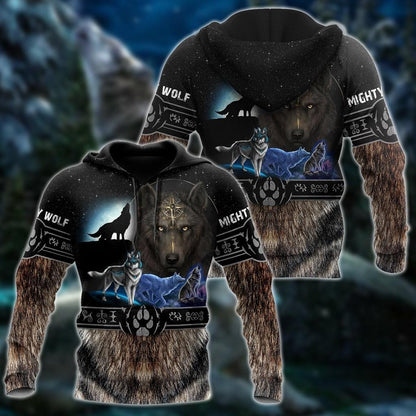 Premium 3D Printed Viking Mighty Wolf Shirts MEI