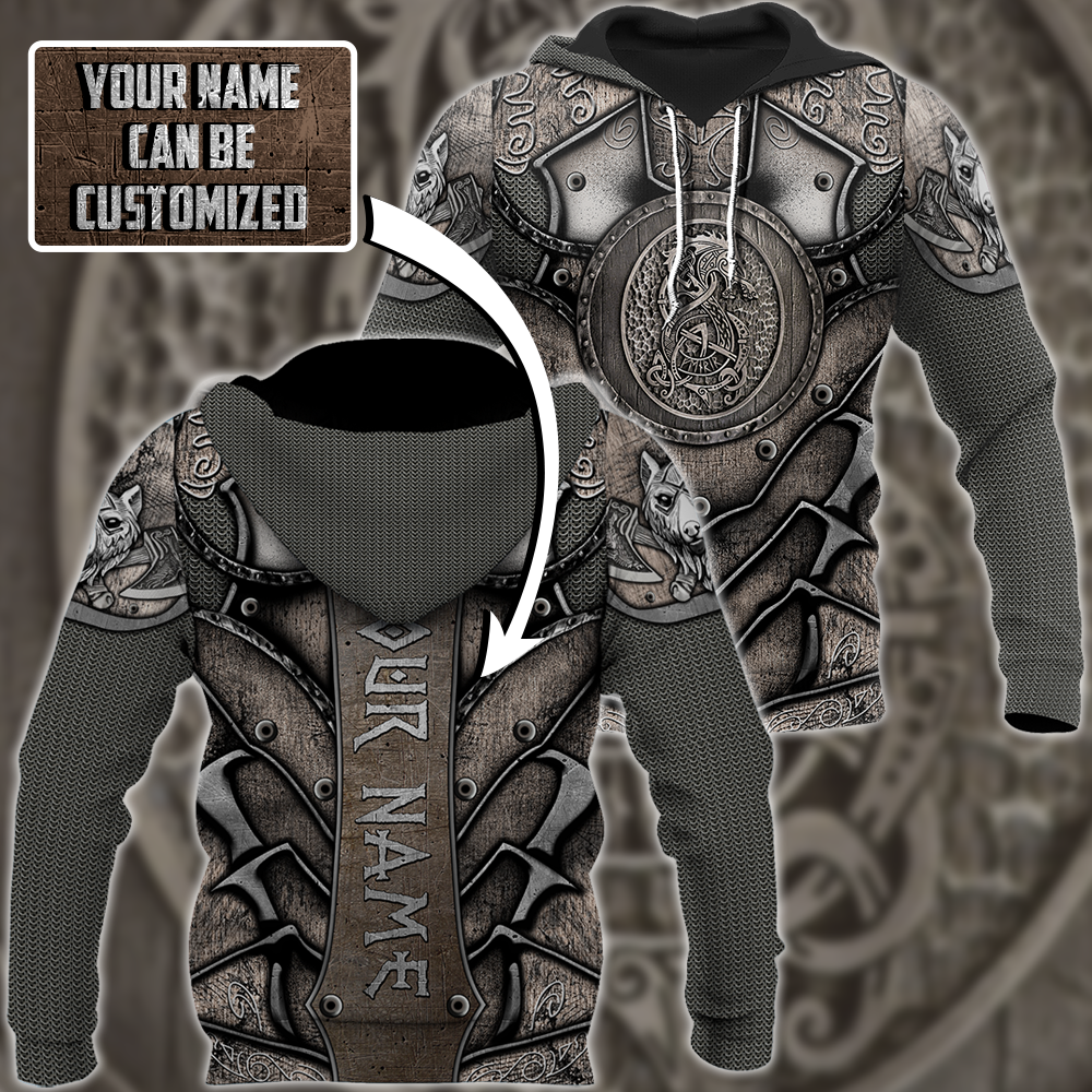 Fenrir Wolf Viking Custom Name - Amaze Style™-Apparel