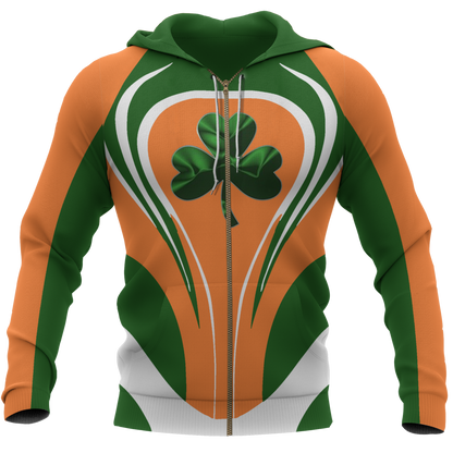 Ireland Flag Hoodie Cannon Style PL - Amaze Style™-Apparel