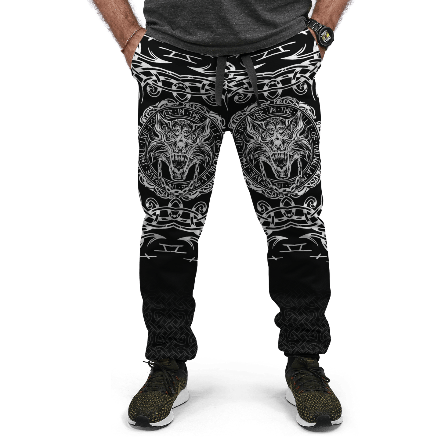Fenrir Viking 3D Over Printed Hoodie for Men and Women-ML
