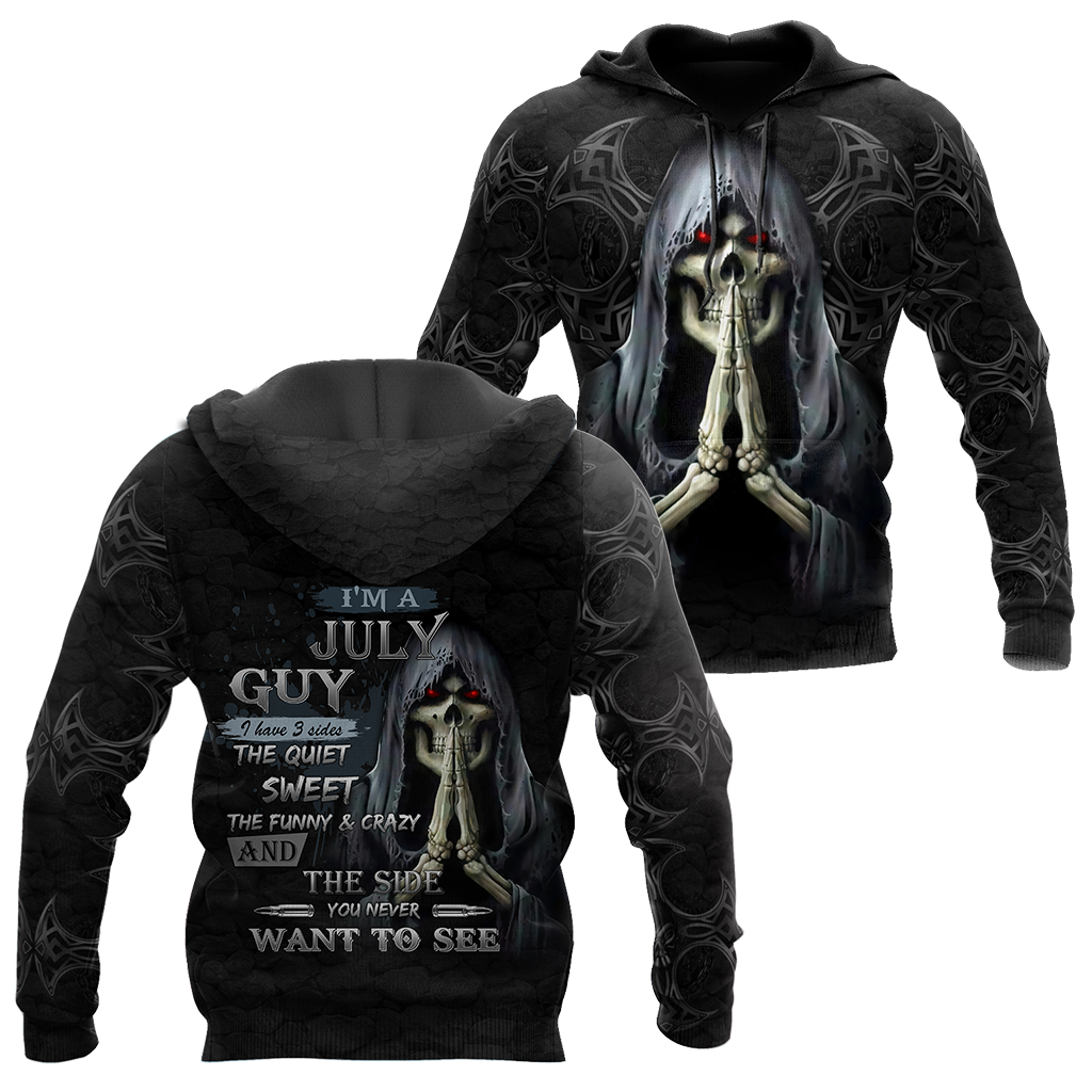 July Guy Skull 3D All Over Printed Shirts JJW28102002