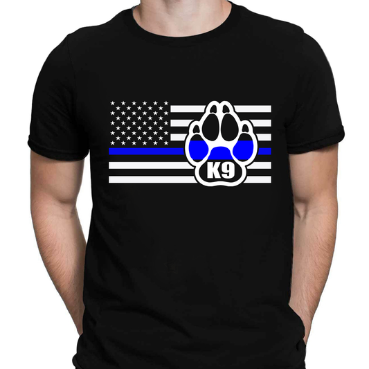 K9 Dog Thin Blue Line T-Shirt Special Gift For Policeman