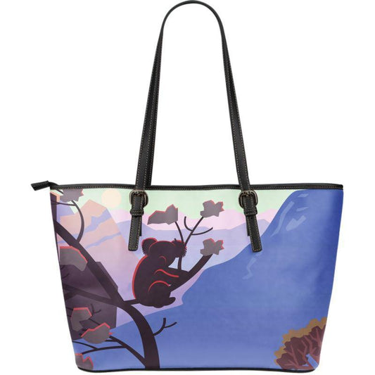 KOALA AUSTRALIA LARGE LEATHER TOTE BAG 02 C1 - Amaze Style™-LEATHER TOTES