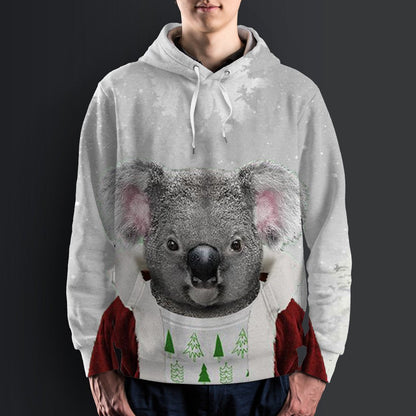 Australia Koala Claus Christmas™ Hoodie - Amaze Style™-ALL OVER PRINT HOODIES (P)
