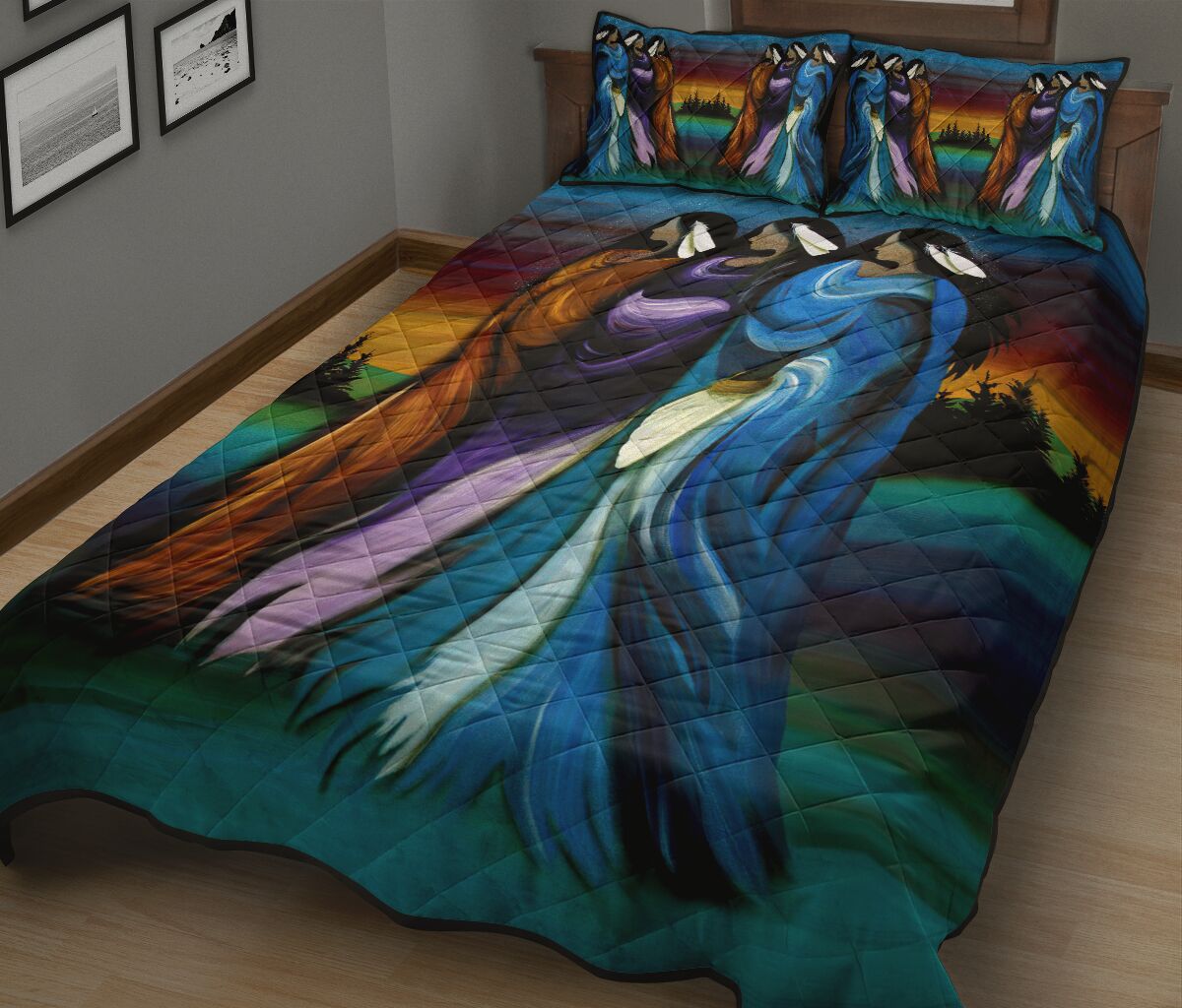Native American Pow Wow Quilt Bedding Set Pi160501S1 - Amaze Style™-Quilt