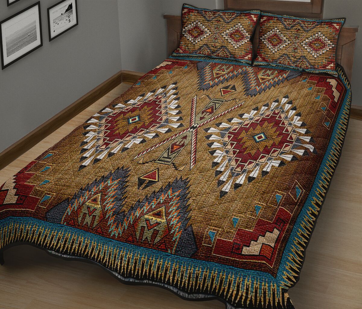 Native American Pow Wow Quilt Bedding Set Pi200501S1 - Amaze Style™-Quilt