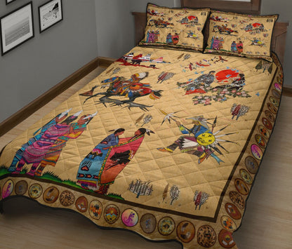 Native American Pattern Quilt Bedding Set MP264S1 - Amaze Style™-Quilt