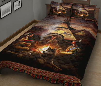 Native American Pow Wow Quilt Bedding Set Pi160507S1 - Amaze Style™-Quilt