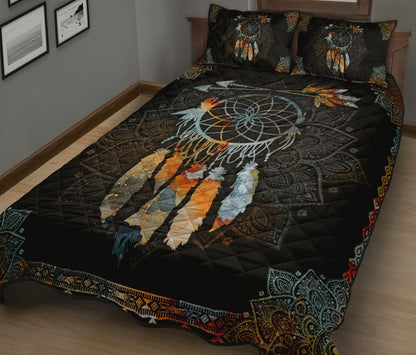 Native American Dreamcatcher Feather Quilt Bedding Set Pi13062002