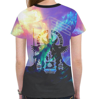 Viking T-shirt - Valknut In The Storm A6 - Amaze Style™-NEW ALL OVER PRINT T-SHIRTS