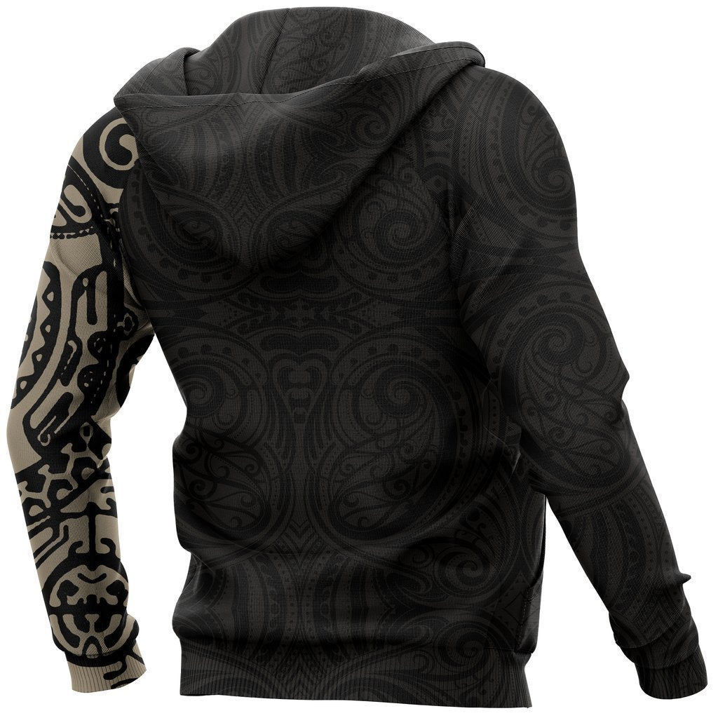 Maori Tattoo New Zealand All Over Hoodie NVD - Amaze Style™-Apparel