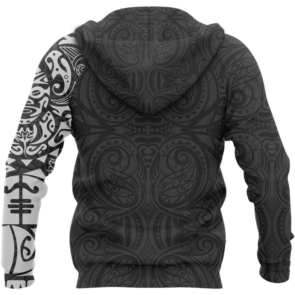 Maori Tangaroa Tattoo New Zealand All Over Hoodie HC1202 - Amaze Style™-Apparel