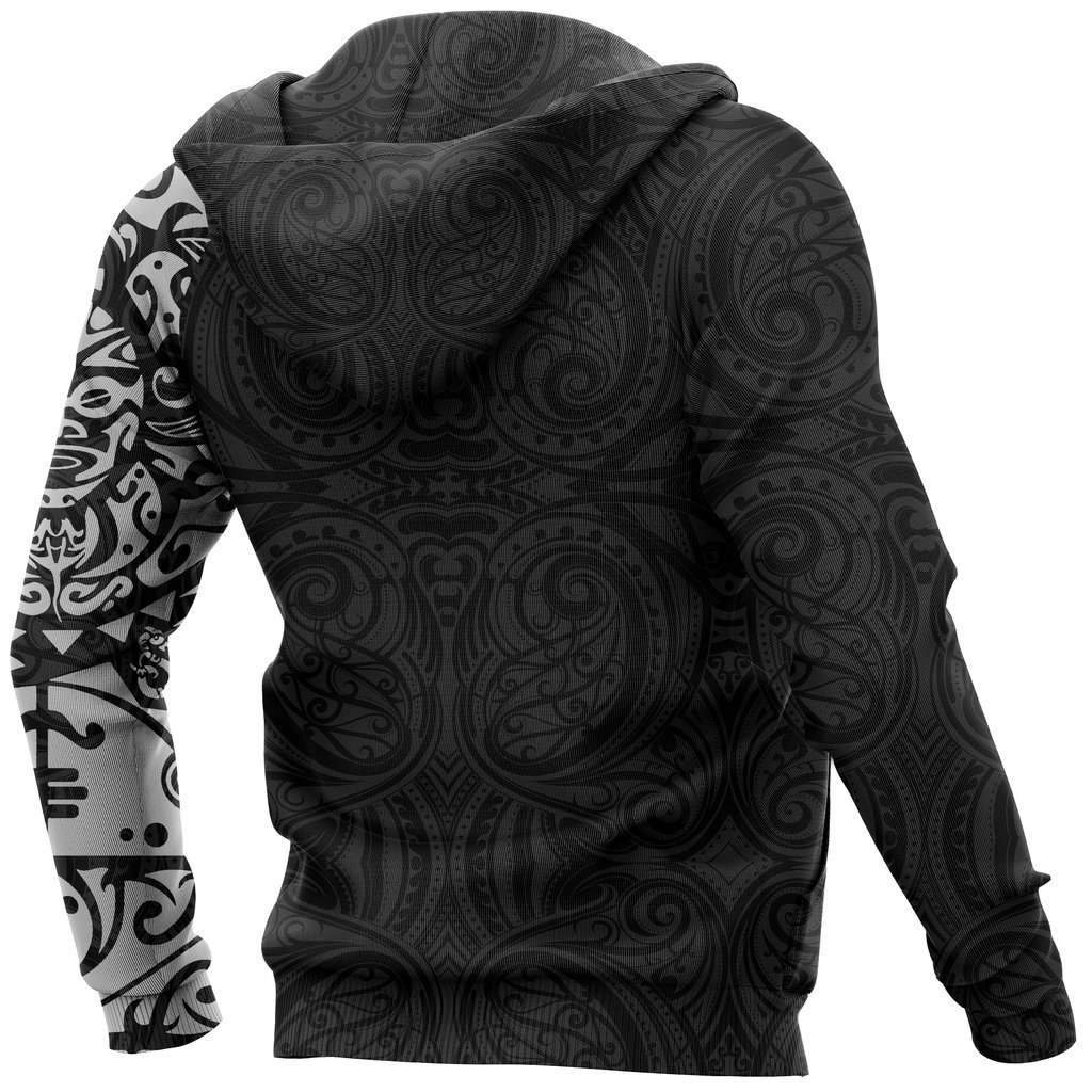 Maori Tangaroa Tattoo New Zealand All Over Hoodie HC1202 - Amaze Style™-Apparel