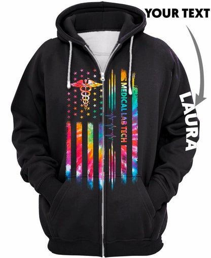 Personalized Never Underestimate Healthcare Worker US Unisex Size Hoodie - Amaze Style™-Apparel