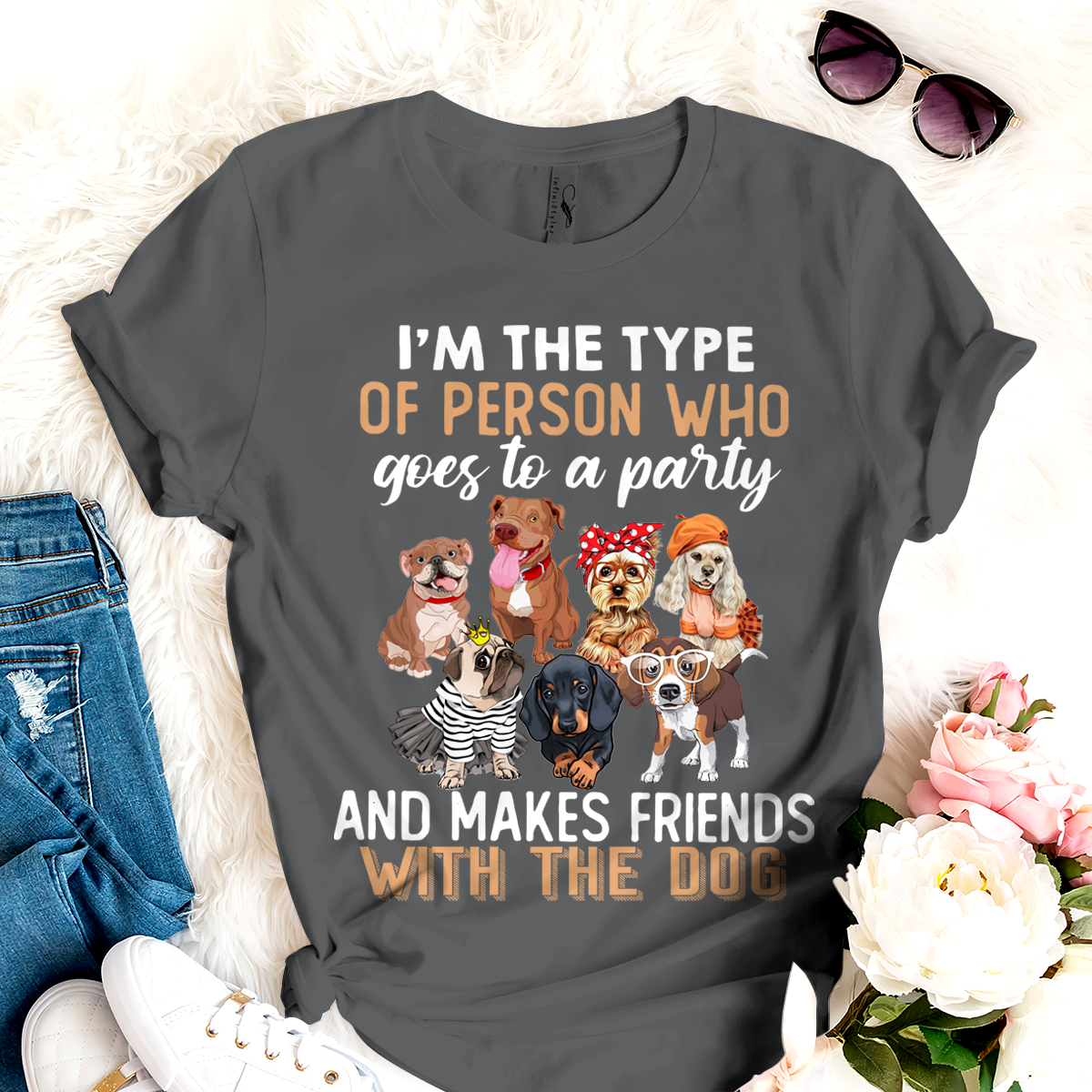 Dog T-shirt Make Friends With The Dogs TH