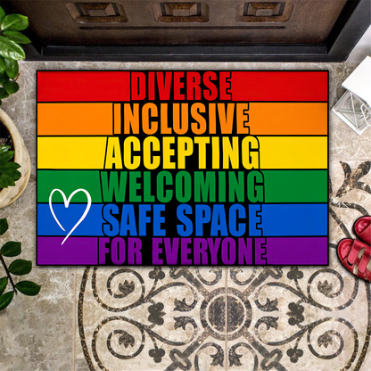 Safe Space For Everyone Doormat Welcome Mat, Best Gift For Home Decoration