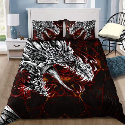 Dragon Lava Art 3D Over Printed Bedding Set-ML