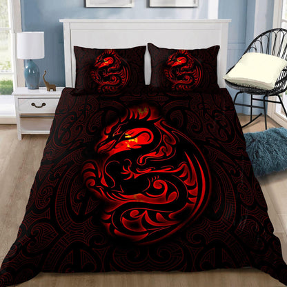 Dragon Tribal Tattoo 3D Over Printed Bedding Set-ML