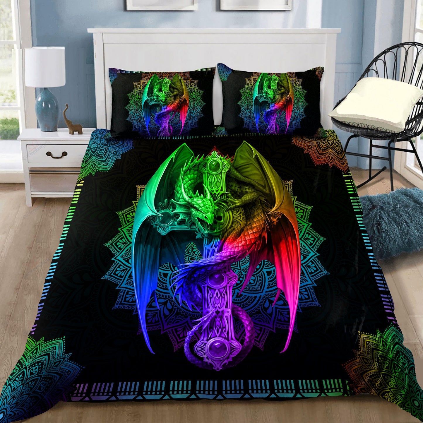 Mandala Dragon Bedding Set TA0820203