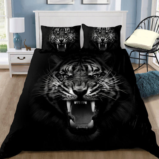 The Tiger Back And White Bedding Set DQB08202004