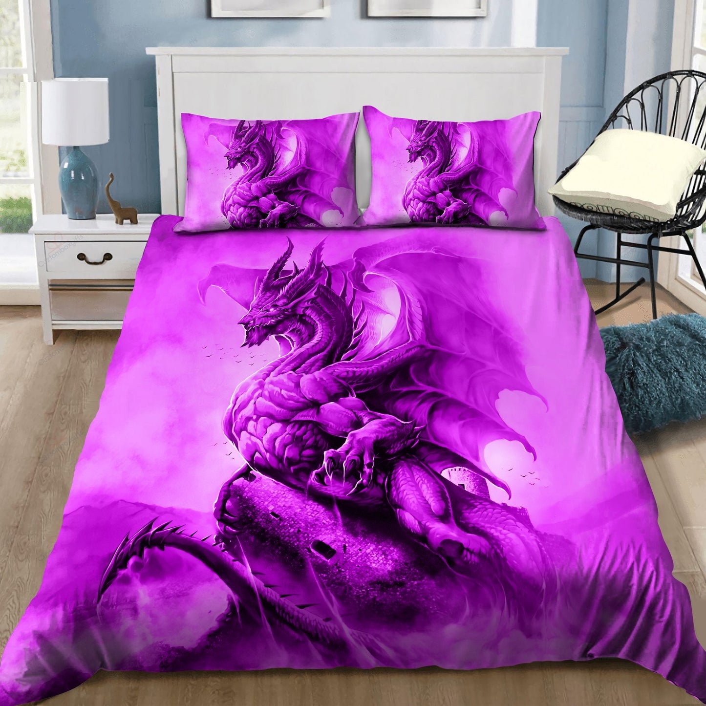 Purple Dragon Bedding Set DQB08132001