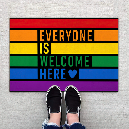 Everyone Is Welcome Here Welcome Mat, Best Gift For Home Decoration