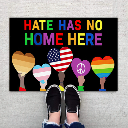 Hate Has No Home Here Welcome Mat, Best Gift For Home Decoration