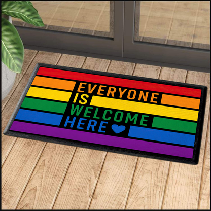 Everyone Is Welcome Here Welcome Mat, Best Gift For Home Decoration
