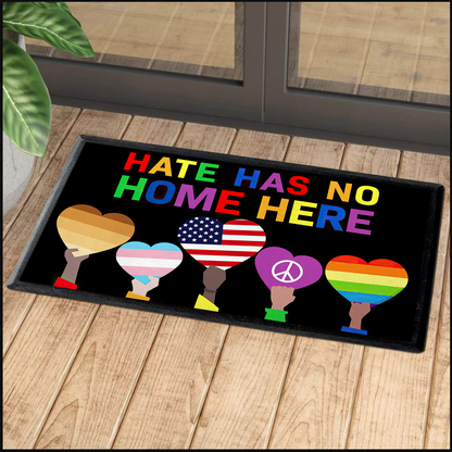 Hate Has No Home Here Welcome Mat, Best Gift For Home Decoration