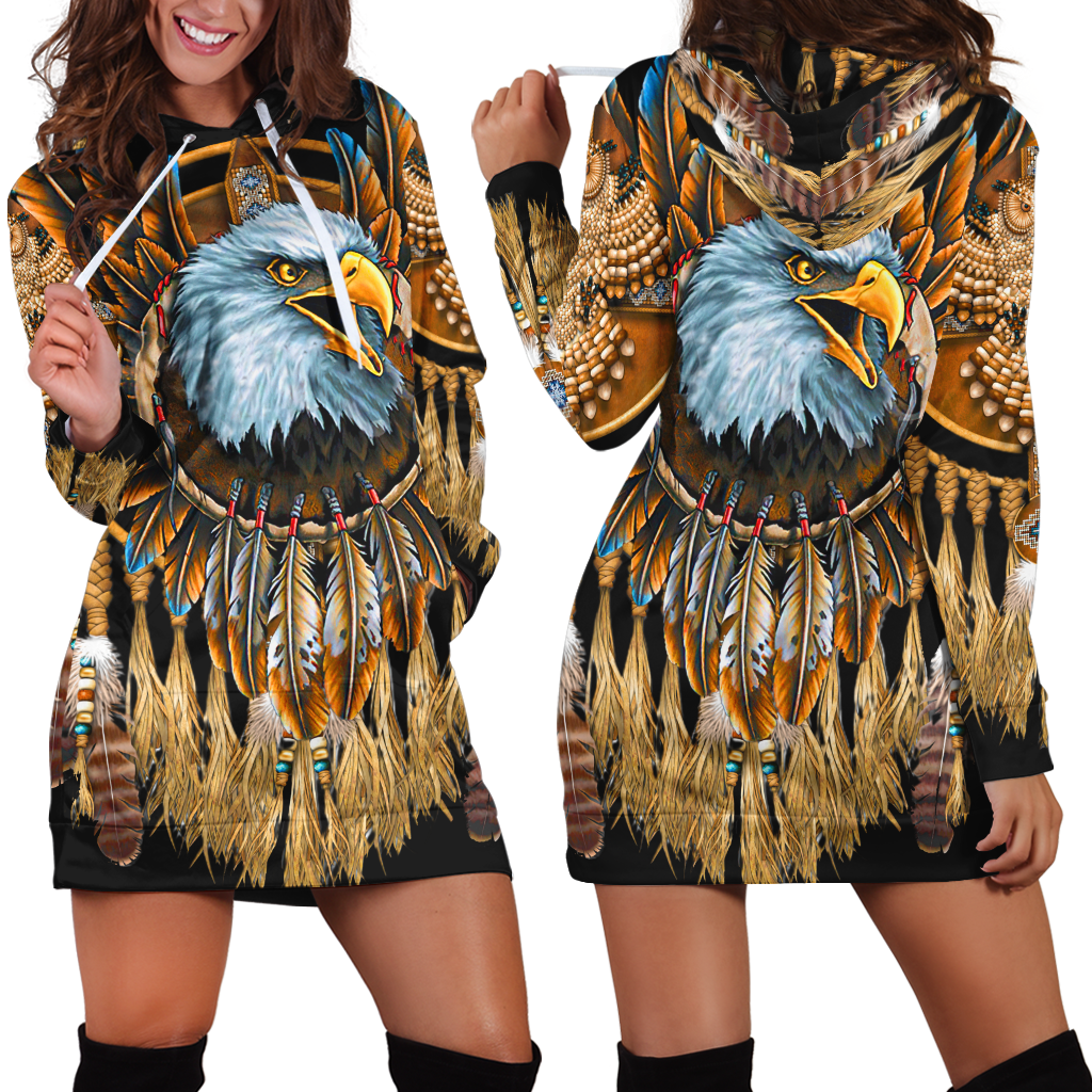 Eagle Dreamcatcher Native American Hoodie Dress Blanket LAM2022091-LAM