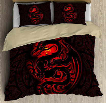 Dragon Tribal Tattoo 3D Over Printed Bedding Set-ML