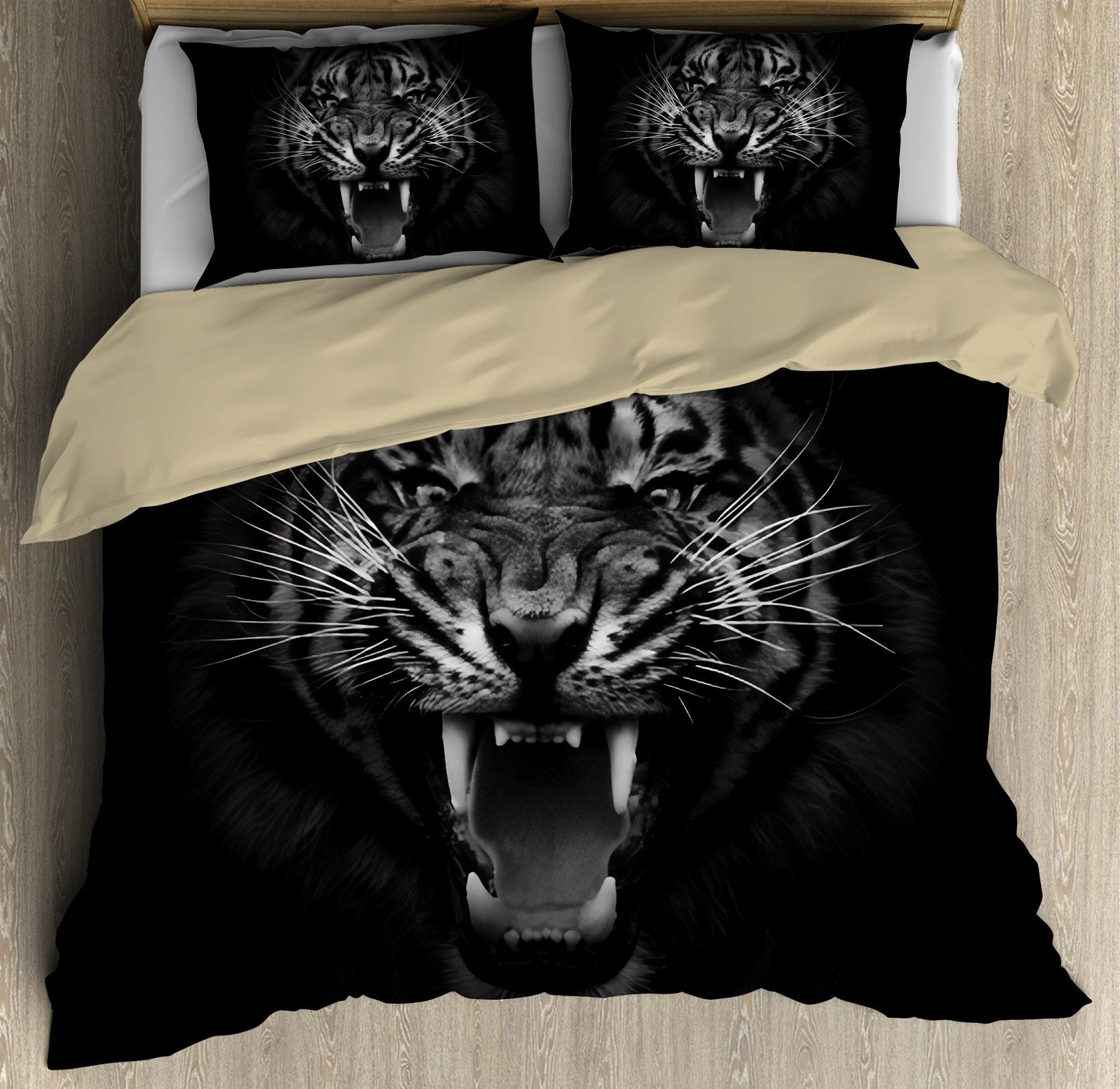 Tiger Back And White 3D All Over Printed Shirts For Men and Women DQB08202004
