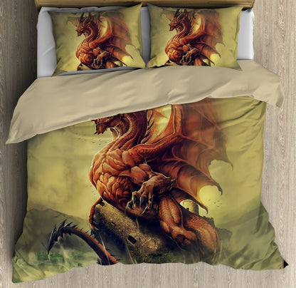 Red Dragon Bedding Set DQB08122003