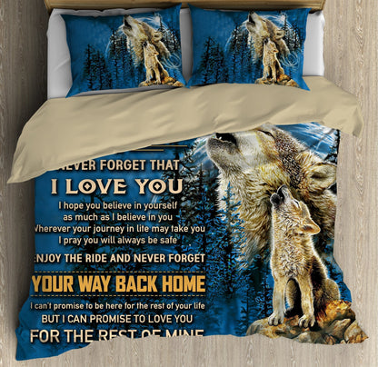 Father and Son Wolf Bedding Set-MEI