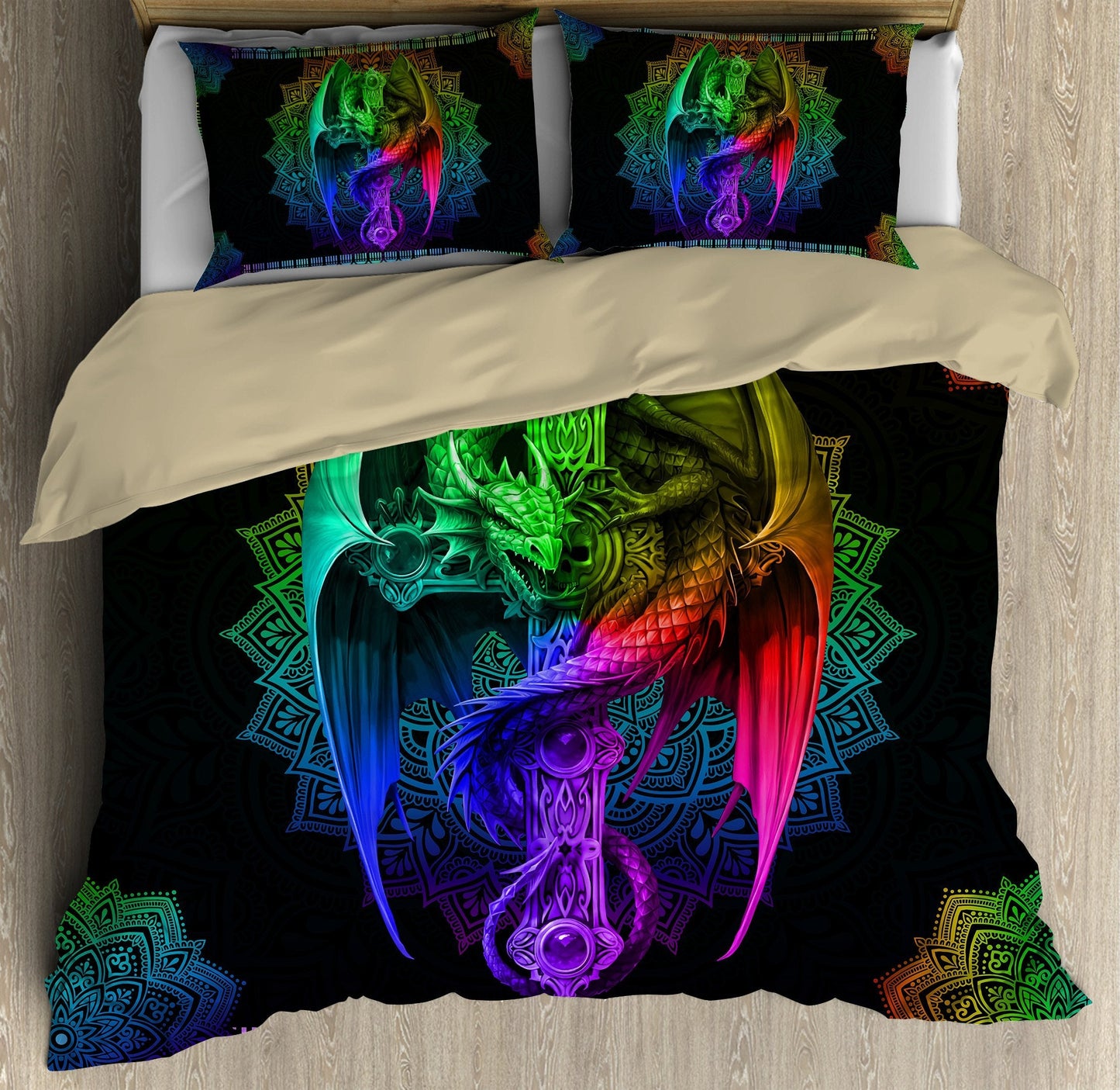 Mandala Dragon Bedding Set TA0820203