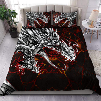 Dragon Lava Art 3D Over Printed Bedding Set-ML