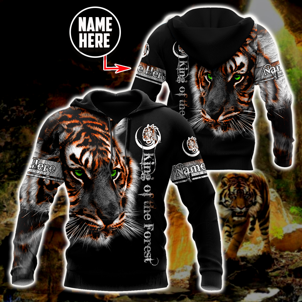 Customize Name Tiger 3D All Over Printed Unisex Shirts