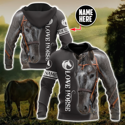 Personalized Name Horse Lovers 3D All Over Printed Unisex Shirts