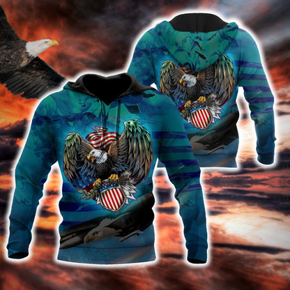 Beautiful All Over Printed American Eagle Hoodie MH1209201-MEI