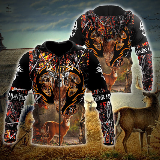 Amazing Deer Hunting 3D All Over Printed Shirts For Men MH2808203-LAM