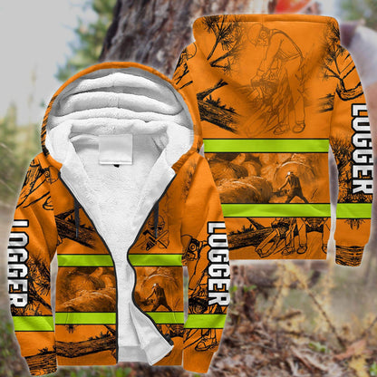 Logger Woodworking 3D Full Printing - Amaze Style™-Apparel