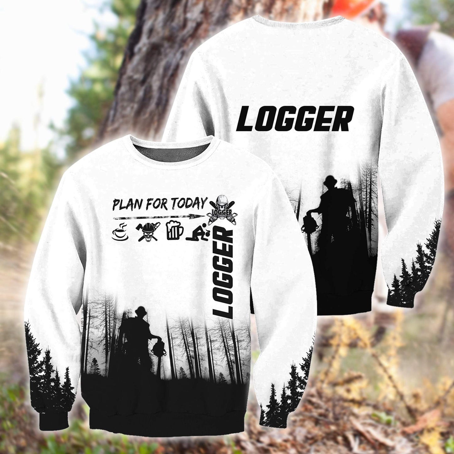 Logger Job Awesome 3d All Over - Amaze Style™-Apparel