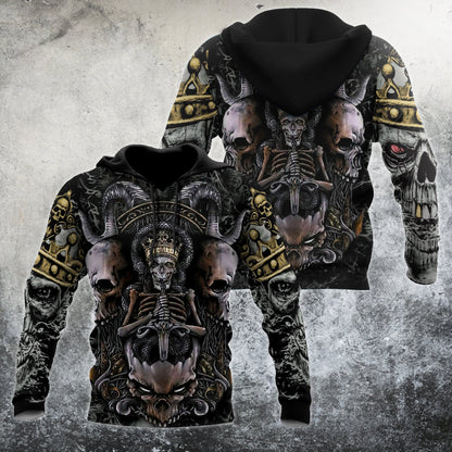 Premium Unisex All Over Printed Skull King Shirts MEI
